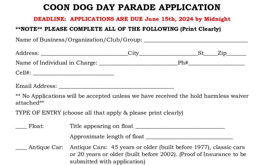 Parade Application → Discover Saluda, NC