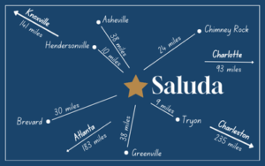 Saluda Area Map → Discover Saluda, NC